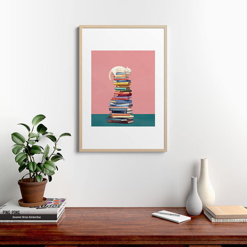 Where the Cat Dreams Framed Art Print Gallery Image 20