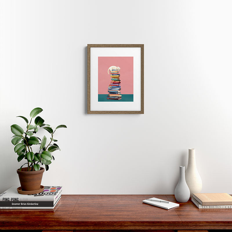 Where the Cat Dreams Framed Art Print Gallery Image 11