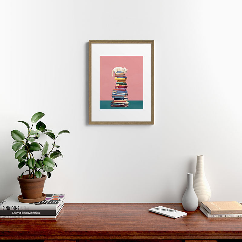Where the Cat Dreams Framed Art Print Gallery Image 12