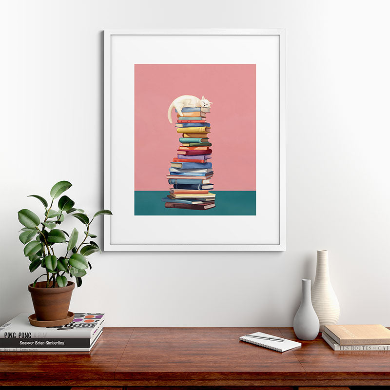 Where the Cat Dreams Framed Art Print Gallery Image 56