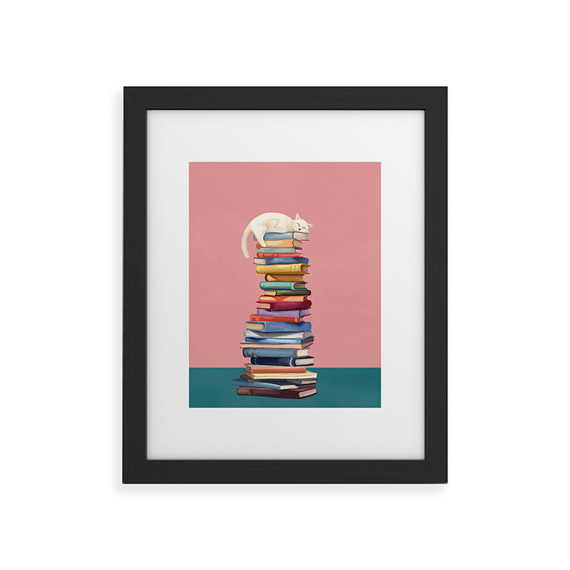 Where the Cat Dreams Framed Art Print Gallery Image 33