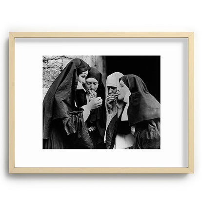 Smoking Nuns Vintage Photo -Smoking Nuns Framed Art Print Gallery Image 72
