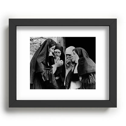 Smoking Nuns Vintage Photo -Smoking Nuns Framed Art Print Gallery Image 57
