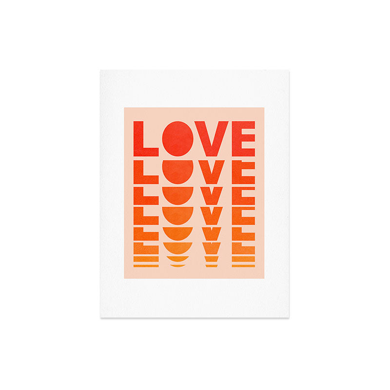 Abstraction_LOVE_SUNSET_Minimalism_001 Art Print Gallery Image 4