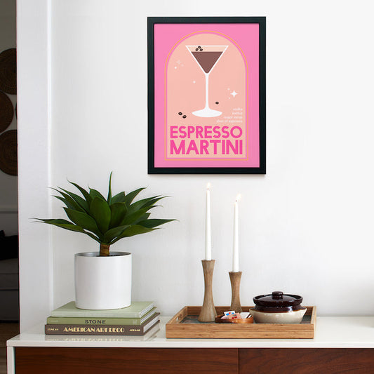 Espresso Martini Framed Poster 12x16