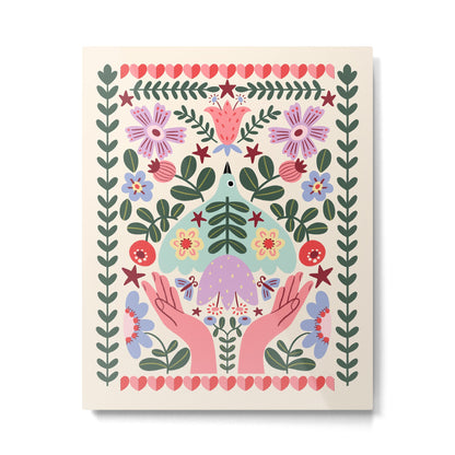 Folk Flora - Liberty Metal Print Gallery Image 2