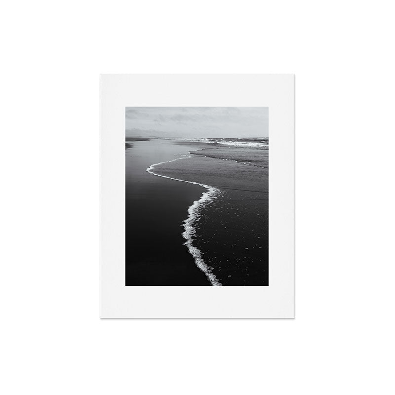 Black and White Shore Art Print Gallery Image 4