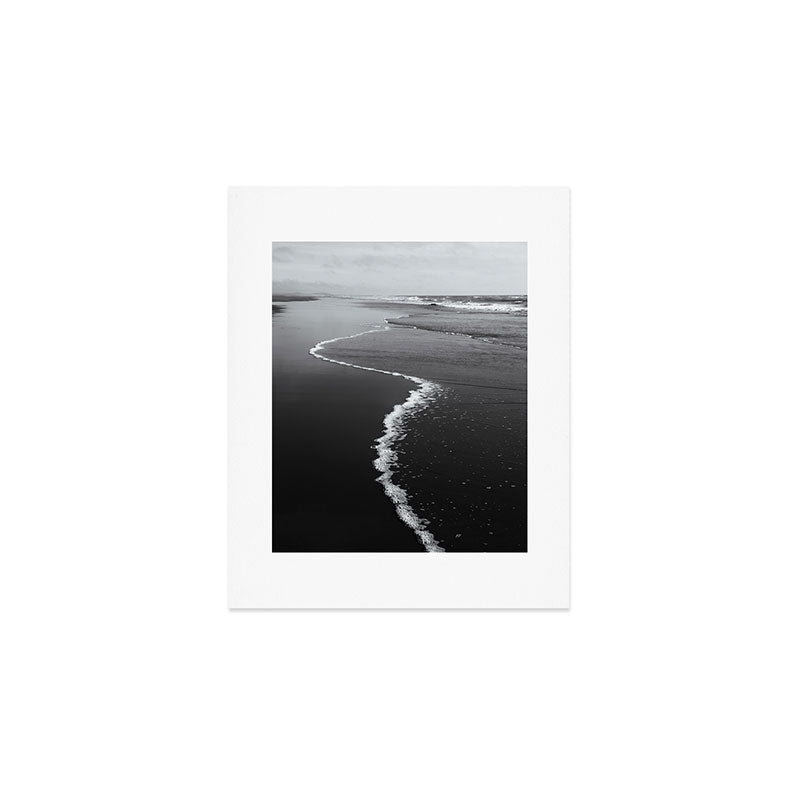 Black and White Shore Art Print Gallery Image 1