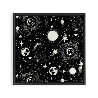 Solar System Framed Canvas Print Gallery Image 2