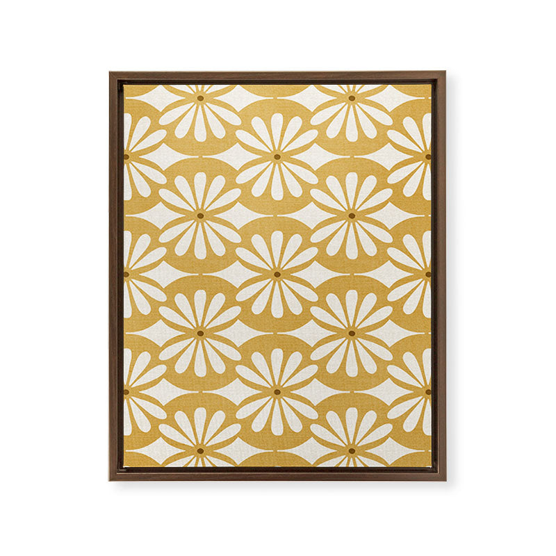 Solstice Boho Geometric Goldenrod Framed Canvas Print Gallery Image 14
