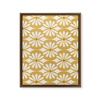 Solstice Boho Geometric Goldenrod Framed Canvas Print Gallery Image 13