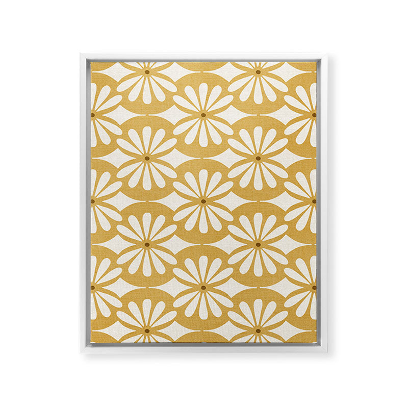 Solstice Boho Geometric Goldenrod Framed Canvas Print Gallery Image 30
