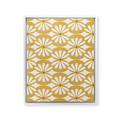 Solstice Boho Geometric Goldenrod Framed Canvas Print Gallery Image 35