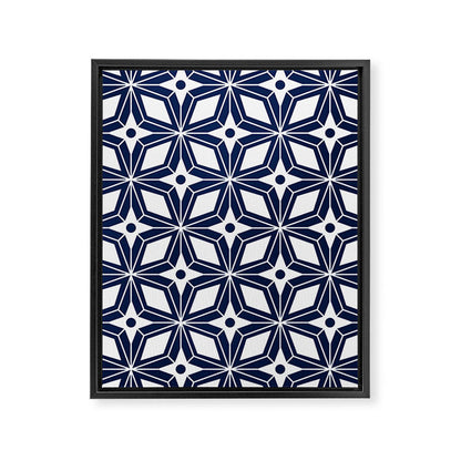 Starburst - Navy Framed Canvas Print Gallery Image 5