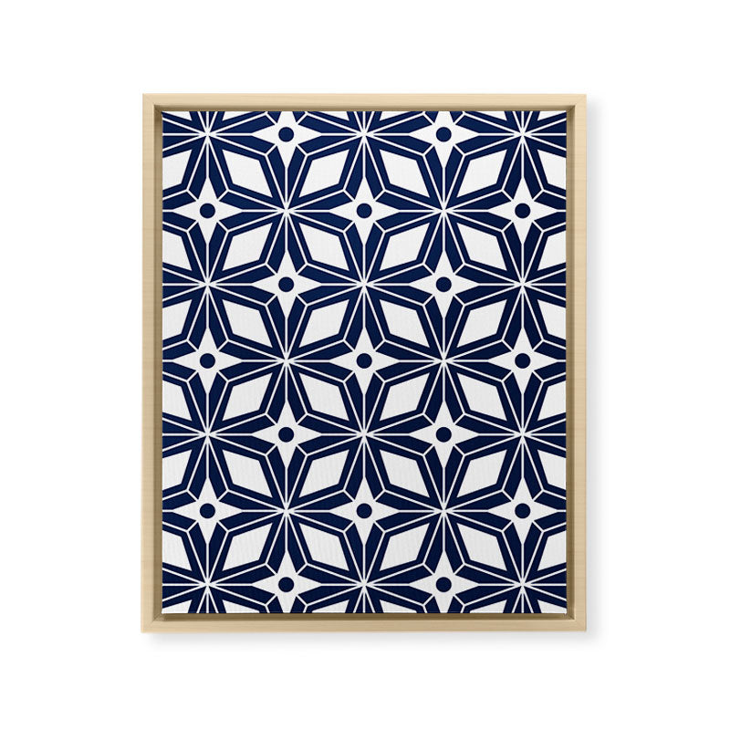 Starburst - Navy Framed Canvas Print Gallery Image 14