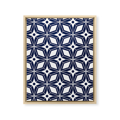 Starburst - Navy Framed Canvas Print Gallery Image 14