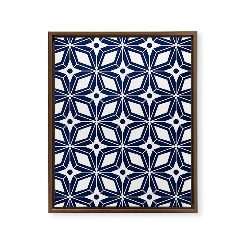 Starburst - Navy Framed Canvas Print Gallery Image 10