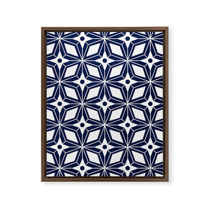 Starburst - Navy Framed Canvas Print Gallery Image 12