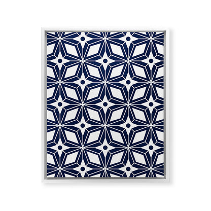 Starburst - Navy Framed Canvas Print Gallery Image 24