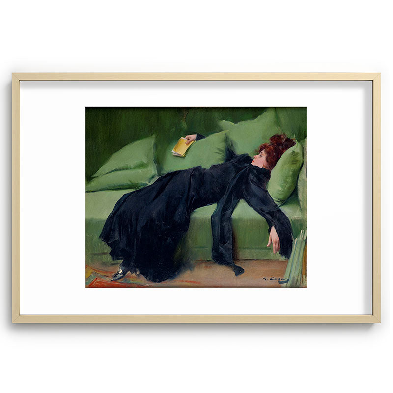 Decadent Young Woman after the Dance Framed Art Print Gallery Image 74