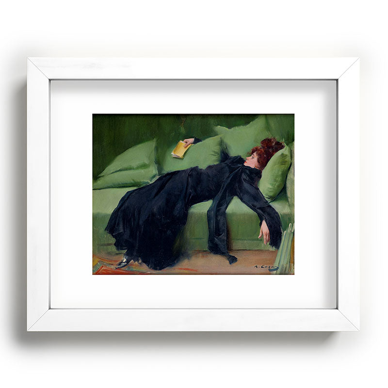 Decadent Young Woman after the Dance Framed Art Print Gallery Image 75