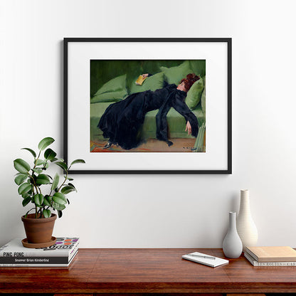 Decadent Young Woman after the Dance Framed Art Print Gallery Image 7