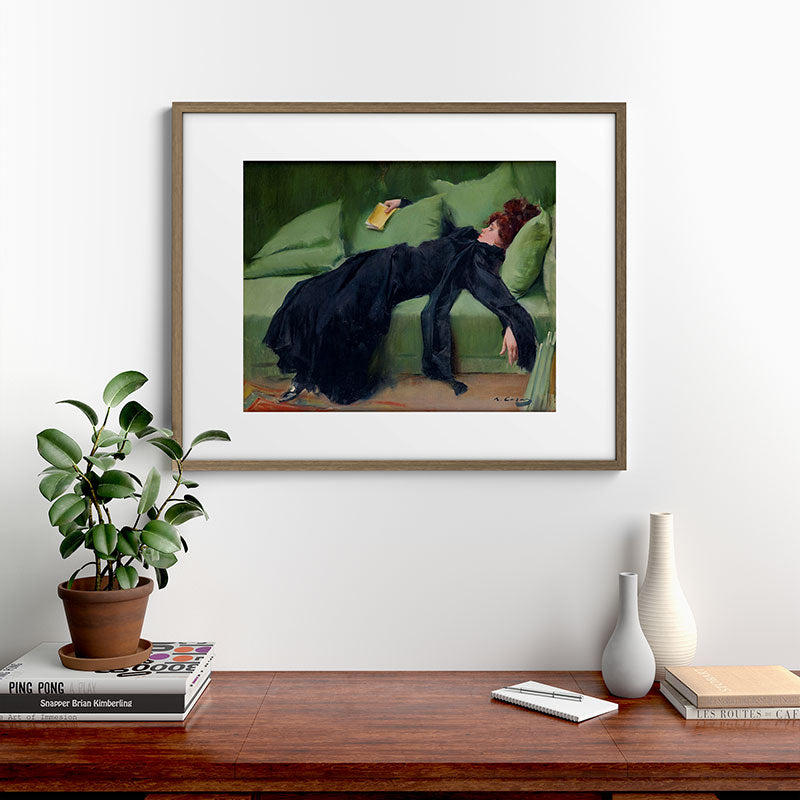 Decadent Young Woman after the Dance Framed Art Print Gallery Image 14