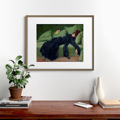 Decadent Young Woman after the Dance Framed Art Print Gallery Image 14