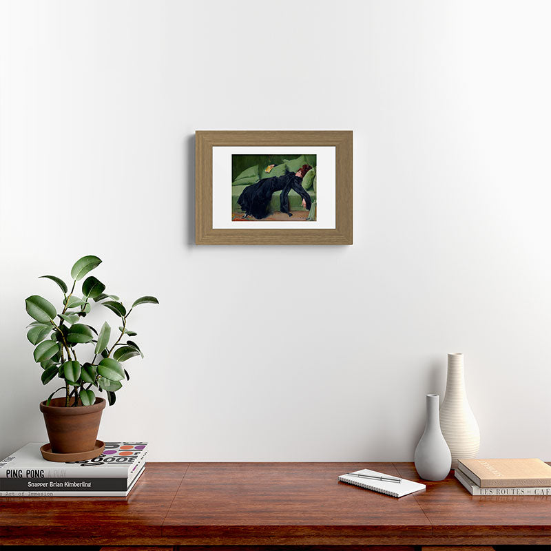 Decadent Young Woman after the Dance Framed Art Print Gallery Image 38