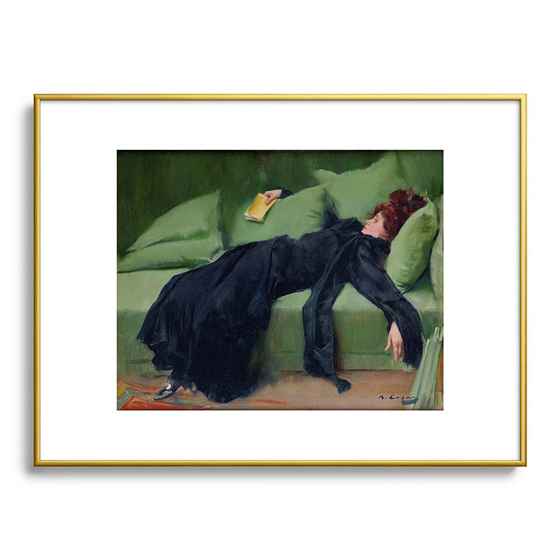 Decadent Young Woman after the Dance Framed Art Print Gallery Image 92