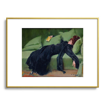 Decadent Young Woman after the Dance Framed Art Print Gallery Image 91