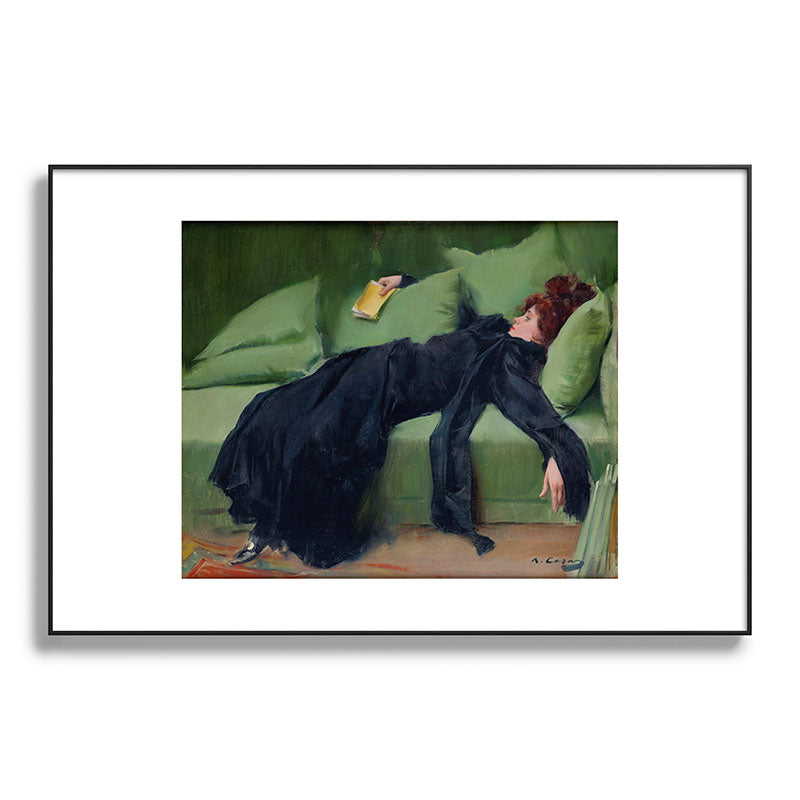 Decadent Young Woman after the Dance Framed Art Print Gallery Image 87