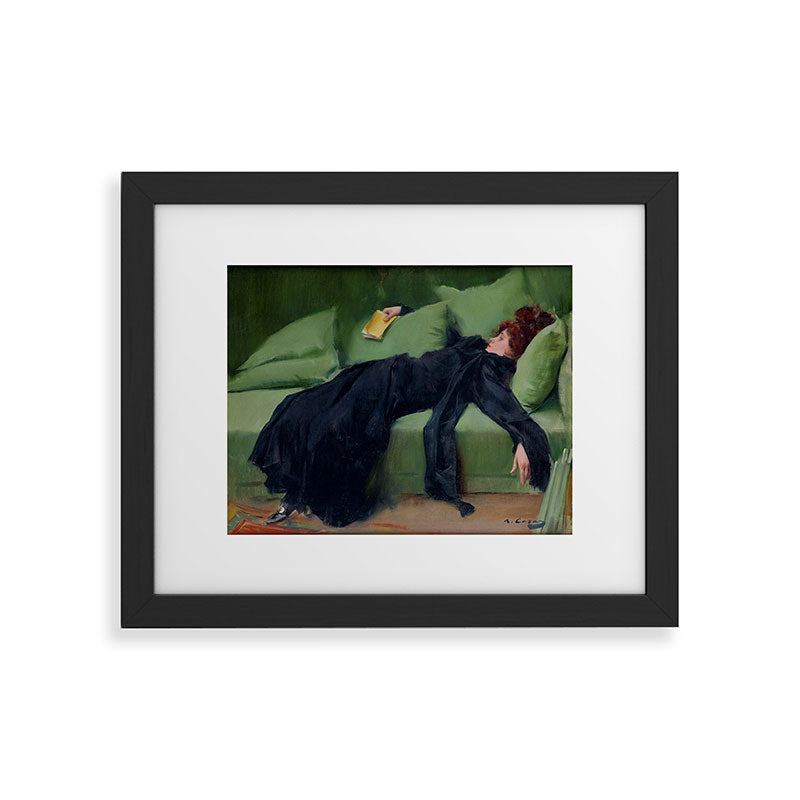 Decadent Young Woman after the Dance Framed Art Print Gallery Image 30