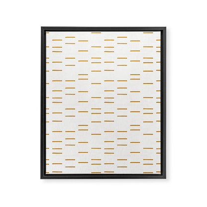 OCHRE LINE Framed Canvas Print Gallery Image 3