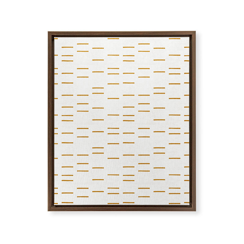 OCHRE LINE Framed Canvas Print Gallery Image 14