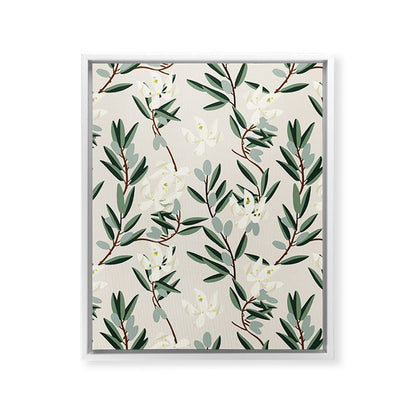 OLIVE BLOOM Framed Canvas Print Gallery Image 28