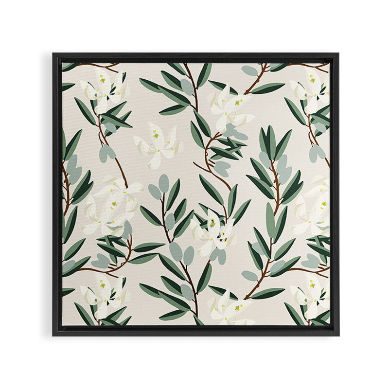 OLIVE BLOOM Framed Canvas Print Gallery Image 9