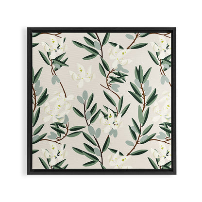 OLIVE BLOOM Framed Canvas Print Gallery Image 9