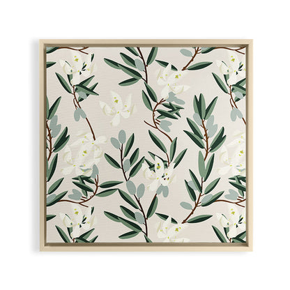 OLIVE BLOOM Framed Canvas Print Gallery Image 24
