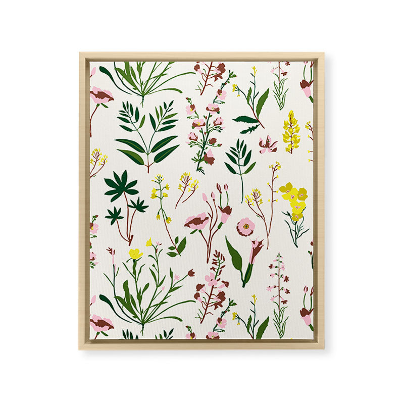 WILDFLOWER STUDY Framed Canvas Print Gallery Image 23