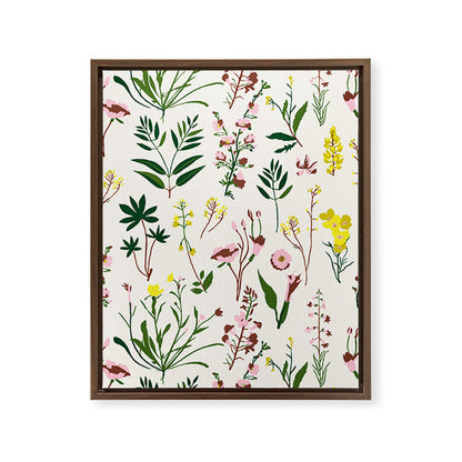 WILDFLOWER STUDY Framed Canvas Print Gallery Image 17