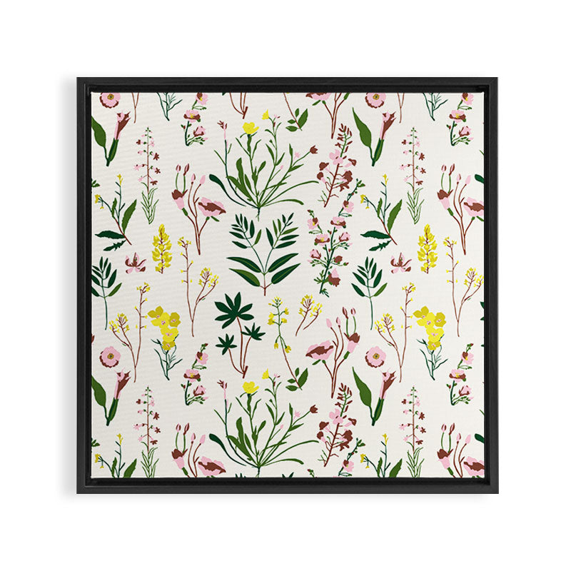 WILDFLOWER STUDY Framed Canvas Print Gallery Image 2