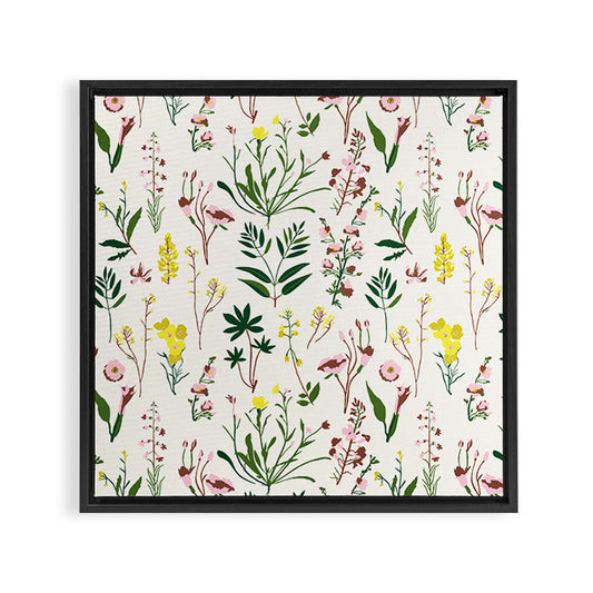 WILDFLOWER STUDY Framed Canvas Print Gallery Image 2