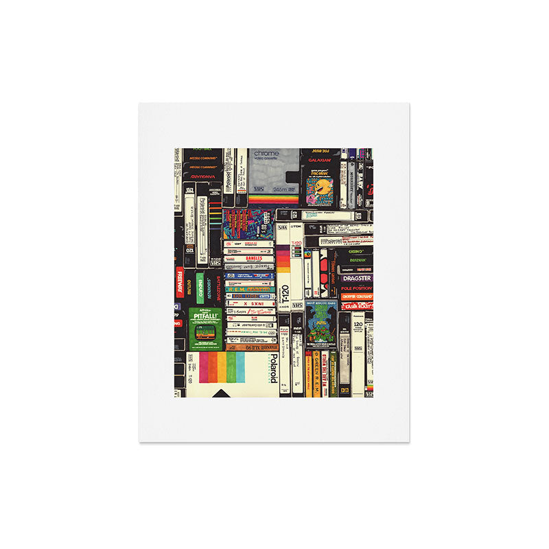 Cassettes, VHS and Video Games Art Print Gallery Image 5