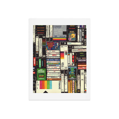 Cassettes, VHS and Video Games Art Print Gallery Image 7