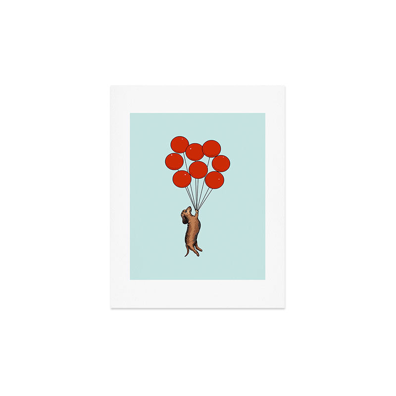 I Believe I Can Fly Dachshund Art Print Gallery Image 4
