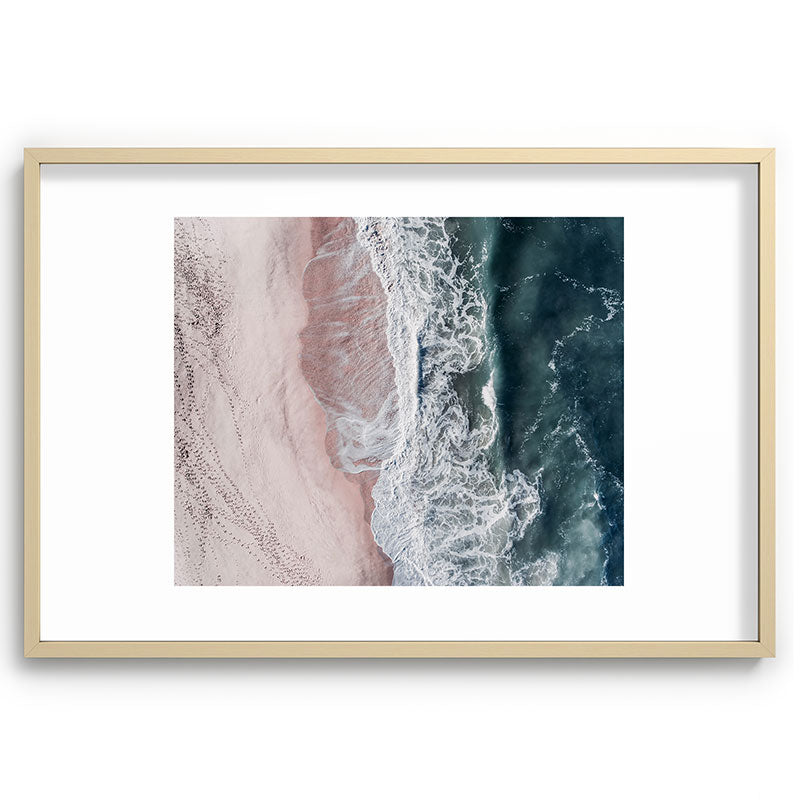 Crashing waves - Aerial Beach Ocean Sea Photography by Ingrid Beddoes Framed Art Print Gallery Image 74