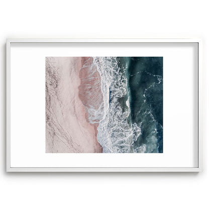 Crashing waves - Aerial Beach Ocean Sea Photography by Ingrid Beddoes Framed Art Print Gallery Image 80