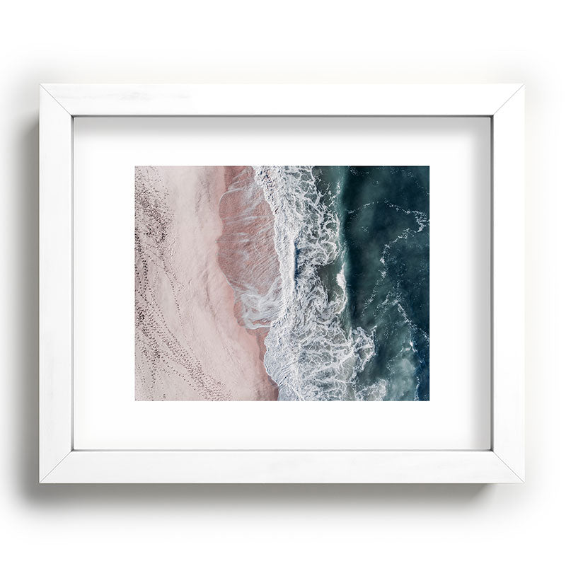 Crashing waves - Aerial Beach Ocean Sea Photography by Ingrid Beddoes Framed Art Print Gallery Image 75