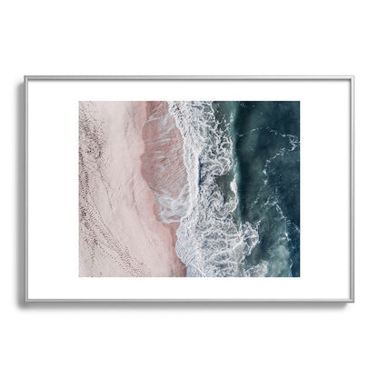 Crashing waves - Aerial Beach Ocean Sea Photography by Ingrid Beddoes Framed Art Print Gallery Image 97